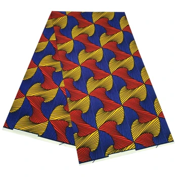 Blesing siatka poliestrowa tkanina na sukienki Hurtownia afrykańska tkaniny afrykańska wosk pieczęć tissus africain print fabric