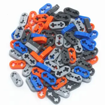 Bloki BulkTechnic Parts 100szt losowy kolor TECHNIC LEVER 2M kompatybilny z lego dla dzieci chłopców zabawki
