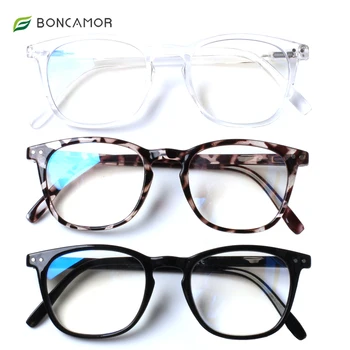 Boncamor Blue Light Blocking okulary do czytania,sprężynowe zawiasy komputerowe czytniki dla mężczyzn i kobiet,okulary z anty-UV filtrem uv