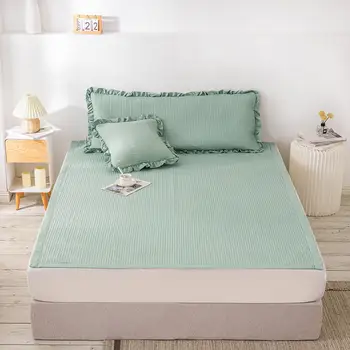 Bonenjoy 1szt narzuty na łóżka Queen Size pikowana narzuta dla materaca zielone koc King Size narzuta narzuta(bez poszewki)