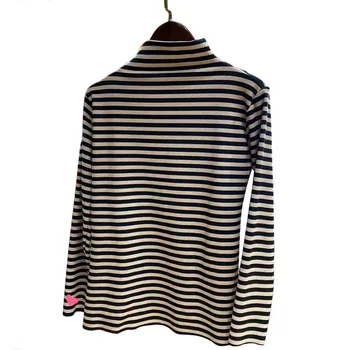Bonjean Z Długim Rękawem Jesień Zima Golf Baza Dna Koszulki Kobiety Bluzka Koszula Luksusowy Projektant Vintage Bluzka