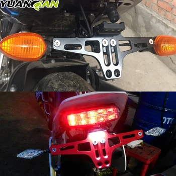 CNC motocykl tablicy rejestracyjnej ramka uchwyt uchwyt z diodami led dla Honda Grom MSX125 MSX125SF MSX 125 125SF 2013-2019 2018