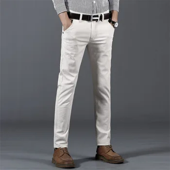 Casual spodnie Męskie wiosna i jesień to nowa biznesowa moda wygodne stretch cotton stretch spodnie spodnie