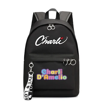 Charli Backpack Women Zamieniać Charli Damelio torby dla nastolatek Cartable Scolaire plecak na laptopa torby szkolne dla dzieci