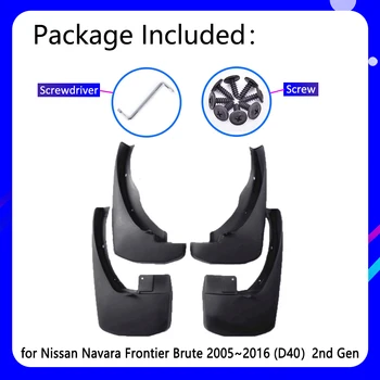 Chlapacze pasują do Nissan Navara Frontier Brute D40 2005~2016 samochodowe akcesoria chlapacz błotnik auto części zamienne