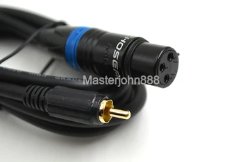 Choseal kabel audio Cannon XLR Żeński do męskiej RCA Aux kabel do miksera stereo mikrofon wzmacniacz 1.5 m