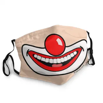 Clowning Around Osoby Zmywalne Маскариллы Usta Maska Śmieszne Szczęśliwe Wielokrotnego Użytku Maska Do Twarzy Anty Mgła Maska