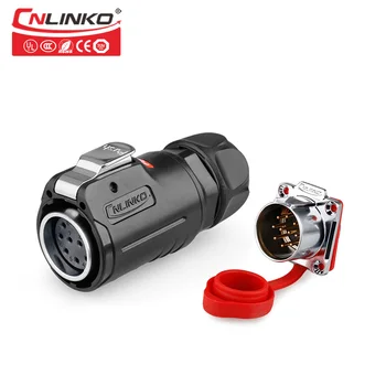 Cnlinko M24 3/24Pin Push Pull Quick Fast Power male to female 25A/5A Power Connector for New energy battery medical industry led