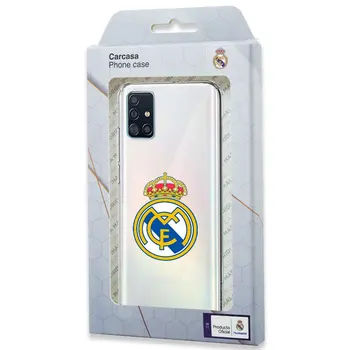 Cool® - Carcasa funda Samsung A515 Galaxy A51 4G Licencia Fútbol Real Madrid Transparente