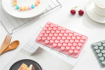 Cukierki Silikonowy ciasto DIY akcesoria, z 55 miłość, Serce w kształcie czekolady cukierki gummy producent mrożone owoce talerz
