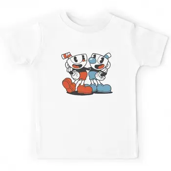 Cuphead and Mugman for Kid ' s Youth Clothing t-shirty, koszulki odzież jeansowa camiseta?t shirt