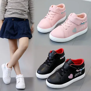 Czarny różowy biały dziecięce buty sportowe Dziecięce, buty do biegania buty dziewczyny casual buty na jesień zimę 3 4 5 6 7 8 9 10 11 12T