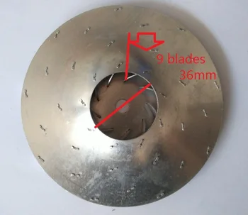 Części do odkurzacza aluminiowy silnik wirnik łopatkę wentylatora 9 łopatek 112mm średnica otworu 8mm