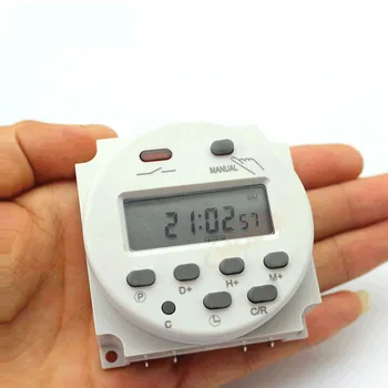 DC12V/DC24V/AC110V/AC220V CN101A Mini Digital LCD Power Weekly Programmable Electronic Timer Relay Switch