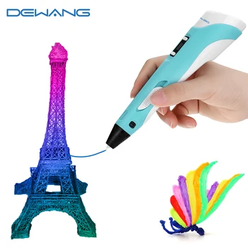 DEWANG 3D Pen for Children 3D Drawing Printing Pen with LCD Screen Compatible PLA Filament ABS toys for kids Birthday Gift Craft
