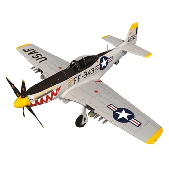 DIY 1:72 45 cm P-51D Mustang myśliwiec bombowiec wersja samolot Papierowy model zebrać praca ręczna 3D gra logiczna dla dzieci zabawka