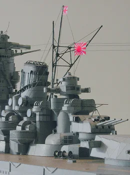 DIY Papierowy model 1:250 IJN Yamato okręt japońskiej Cesarskiej marynarki wojennej zebrać praca ręczna 3D gra logiczna dla dzieci zabawka