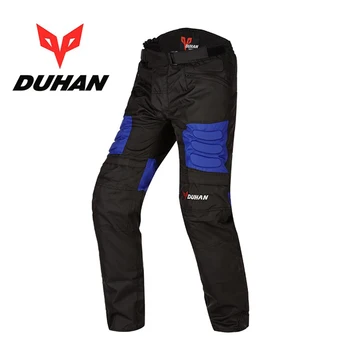 DUHAN D02 męskie motocyklowe nakolanniki ochronne spodnie 600D Oxford Motocross Racing Moto Riding spodnie Spodnie z наколенниками