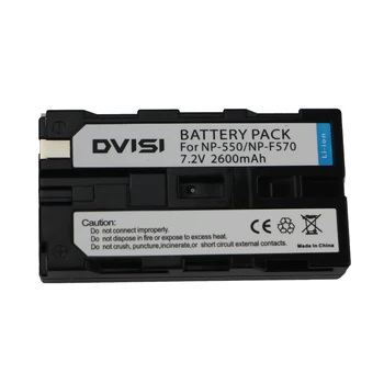 DVISI 7.2 V, 2.6 Ah NP-F550 NP-F570 Camera Battery for Sony CCD-RV100 RV200 CCD-SC5 CCD-SC9 CCD-TR1 TR215 CCD-TR940 CCD-TR917
