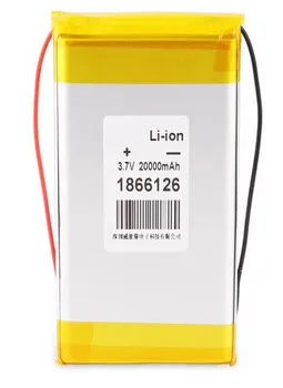 Darmowa wysyłka 3.7 v 20000mah 1866126 polimerowy akumulator litowy li-ion li-po akumulator power bank
