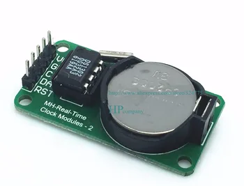 Darmowa wysyłka DS1302 moduł zegara czasu rzeczywistego z baterią CR2032 20szt