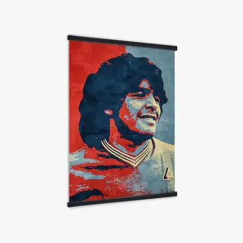 Diego Maradona Plakat Płótno Ścianie Sztuki Vintage Piłka Nożna Drukuj Obrazy Do Salonu Ścienne Rysunki Dekoracji Domu