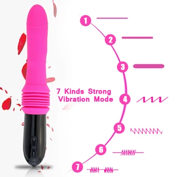Dildo wibrator automatyczny G-spot wibrator z przyssawką sex zabawki dla kobiet Hands-free Sex Anal Fun Orgasmdildo pocket pussy wibrator toy
