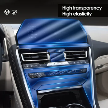 Dla BMW 2020 akcesoria G16 TPU folia przezroczysta deska rozdzielcza samochodu folia ekran podłokietnik naklejka ochrona anty-zarysowania 50 58 szt.