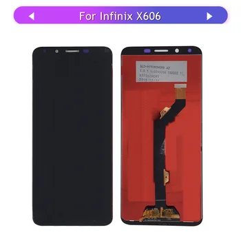 Dla Infinix Hot 6 X606 X606B Hot6 dotykowy ekran LCD w komplecie szklany panel dotykowy czujnik wymiana digitizera
