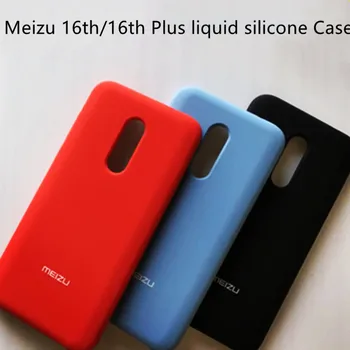Dla Meizu 16th /16th Plus case luksusowy płyn silikonowy pokrowiec super wygodna osłona telefonu