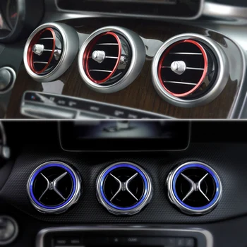 Dla Mercedes Benz Auto Air conditioner Outlet ozdobne pierścienie naklejka w213 w212 w205 w204 w163 GLC GLA AC otwory wentylacyjne dekoracji