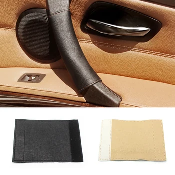 Do BMW serii 5 E60 E61 520 523 525 528 530 Magic Paste Kwacze Leather Right / left Door Handle Panel Pull Trim Cover