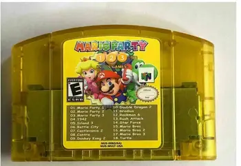 Do N64 Game Card 18 IN 1 Nintendo N64 US Version Game Card for Mario Party123 Plus Classic NES Series