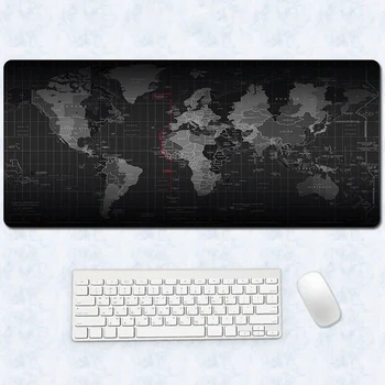 Duża podkładka pod mysz gamer mapa świata podkładka antypoślizgowa mata do biurka mata ogromny komputerowy podkładka pod mysz podkładka pod klawiaturę GDeals
