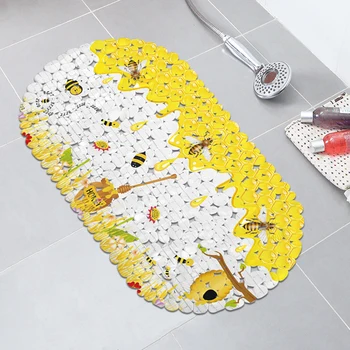 Dywaniki łazienkowe Darmowa wysyłka PVC prysznic maty do kąpieli antypoślizgowa podłoga pszczeli mata antypoślizgowa mata łazienka