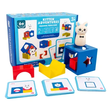 Dzieci Montessori Drewniane Edukacyjne Magiczna Kostka Klocki Magiczne Kostki Mecz Materiały Zabawki Early Learning Prezenty