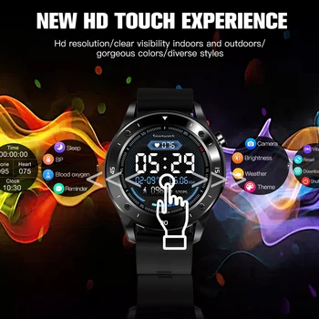 Elektroniczne zegar cyfrowy kobiety mężczyźni pełna dotykowy cyfrowy zegarek męskie Android IOS telefon Fit Watch IP67 wodoodporny zegarek cyfrowy