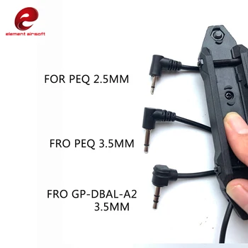 Element Airsoft Tactical Augmented Pressure Switch podwójny przełącznik dla PEQ-15 PEQ-16A An-Peq 2.5 mm, 3.5 mm