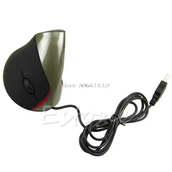 Ergonomiczna konstrukcja USB mysz optyczna pionowa nadgarstku gojenie do komputera PC, laptopa drop shipping