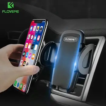 FLOVEME Phone Car Holder uchwyt do iPhone 7 8 Plus X XS Max Soporte Celular uniwersalny otwór wentylacyjny uchwyt w podstawce dla telefonu samochodowego