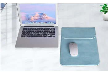 Faux skóry futerał do przenoszenia laptopa pokrowiec dla MacBook Air Pro Xiaomi Air HP Dell Ultrabook 11 13 15 calowy laptop rękaw
