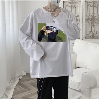 Fałszywe z dwóch części patchwork t-shirt dla kobiet z długim rękawem meble bluzki odzież 2020 koreański Nowy O-neck jesień para t-shirt
