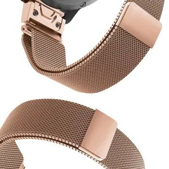 Fenix 6S Milanese Loop Magnet Wristband 20mm Quick Fit watchband ze stali nierdzewnej dla Garmin Fenix 5S/Fenix 5S Plus