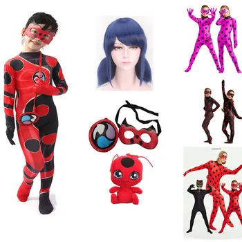 Funny ladybug Anim Costume Disfraz ladybug Costumes for Children halloween Party Girls Cosplay Costume Christmas Fancy Suit Gift