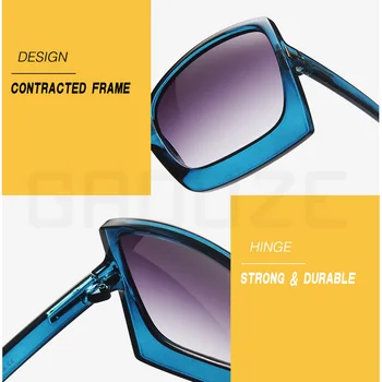 GAOOZE Luxury Brand okulary Kobiety kwadratowe okulary do podróży nawilżający szkło markowe okulary kobieta nadmiernego oświetlenia punkty LXD349