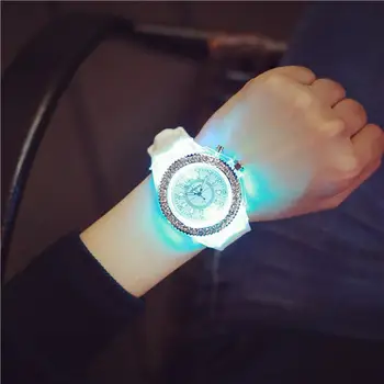 GENVIVIA kobiety i mężczyźni miłośnicy mody podświetlenie led Sport wodoodporny zegarek Kwarcowy na rękę saat relogio kol saati reloj montre xfcs