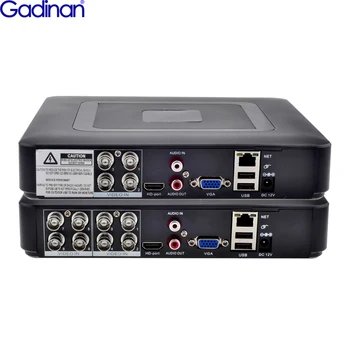 Gadinan Hybrid 4CH 8CH AHD 5MP Mini DVR, NVR H. 265X XVR Video Recorder for Analog AHD Camera Camera HDMI, Onvif Surveillance DVR