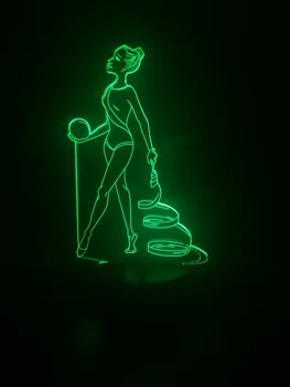 Gimnastyka artystyczna, piłka 3D lampa ćwiczenia, Sport, bezpośrednio umieścić unikalny kolorowy Usb Led Night Light, lampy dekoracyjne do pokoju