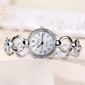 Gorąca Sprzedaż Moda Luksusowe Damskie Zegarki Damskie Zegarki Zegarek Bransoletka Biznes Mujer Mały Chronograf Kwarcowy Zegarek Relogio Feminino #B