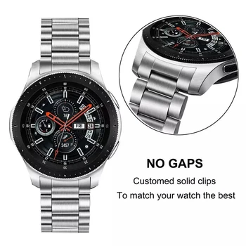 Gumtree watchband ze stali nierdzewnej + bez luzu klipy do Samsung Galaxy Watch 46 mm SM-R800 Hand Detach Band Quick release Strap pasek